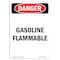 Signmission Safety Sign, OSHA Danger, 18" Height, Aluminum, Portrait Gasoline Flammable, Portrait OS-DS-A-1218-V-1828 - alternate 1
